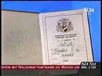 Diplomatenpass Ministerpr&auml;sident Seiger