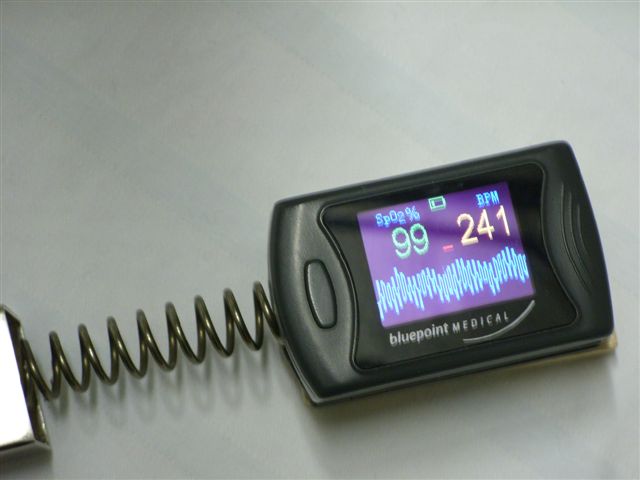 Visualisierung der Wirkung des Vrlistabs durch ein Pulsoximeter