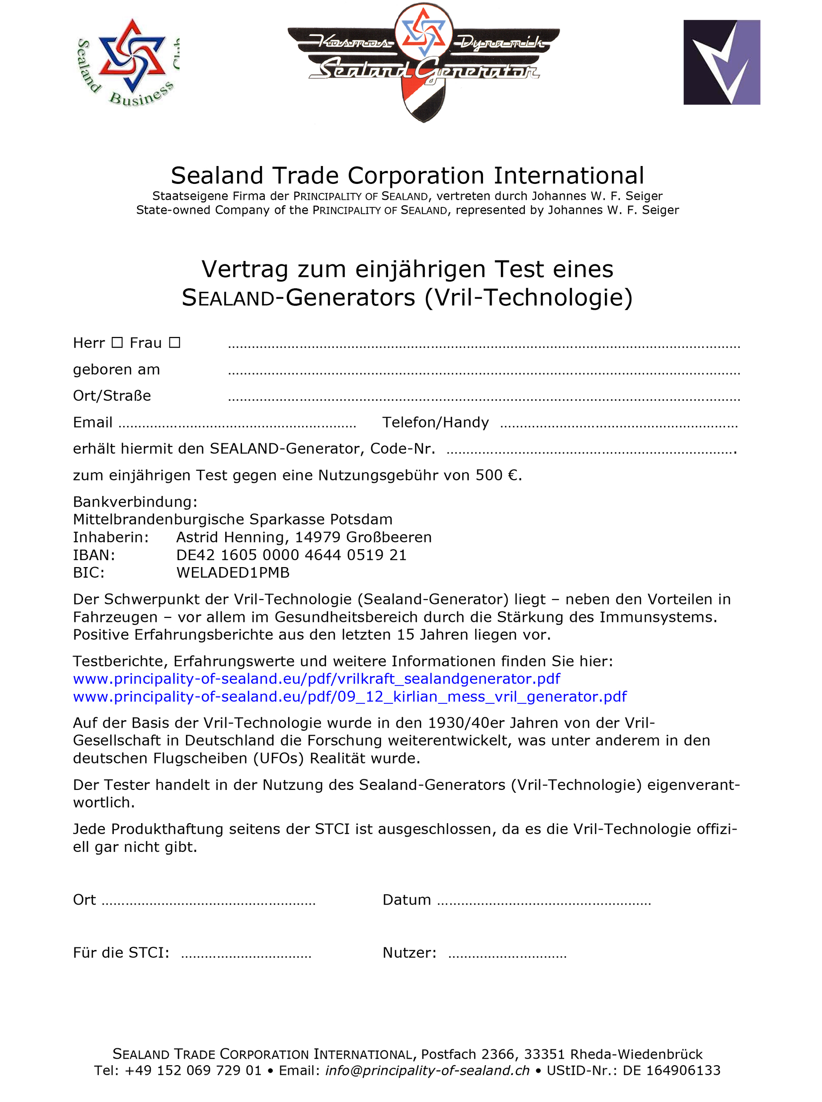 Ein Jahres Vertrag 500 Mrz 2018