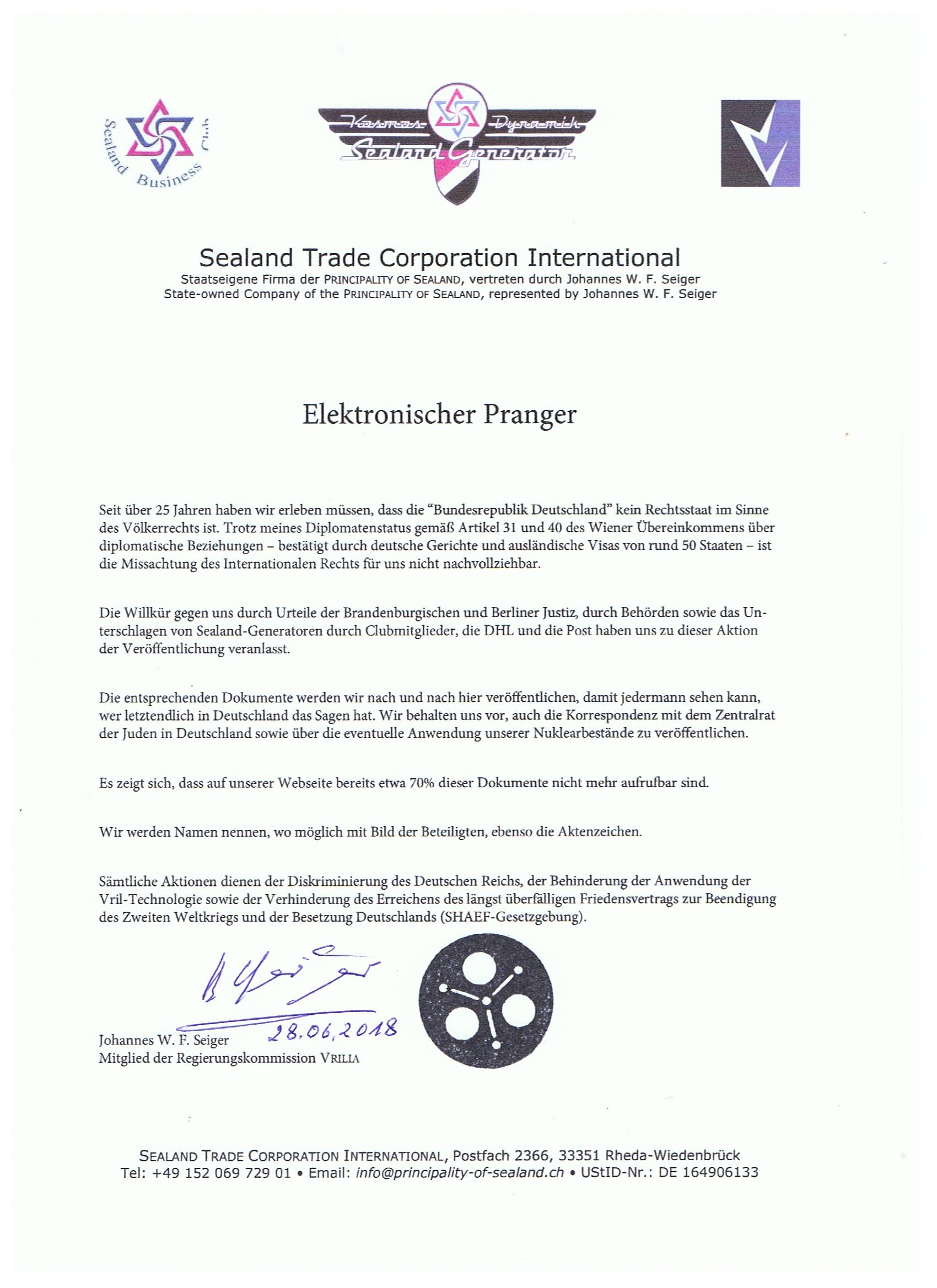 Elektronischer Pranger